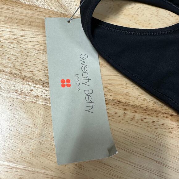 Sweaty Betty NWT Stamina Workout Bra Black Size S 4-6 Deep Underband Seamless - Picture 6 of 10